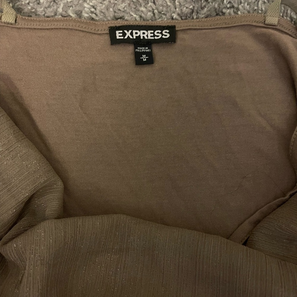 Express Size medium tan tank - Picture 3 of 3